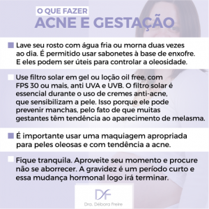 acne e gestação